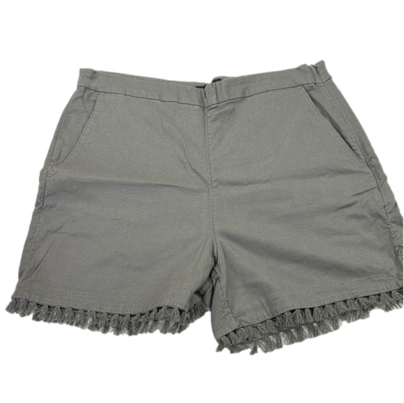 Banana Republic Factory Fringe Linen Shorts - Picture 1 of 11